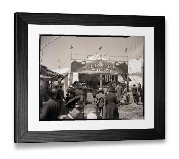Framed Print : Circus Attendees Framed Print : Circus Attendees