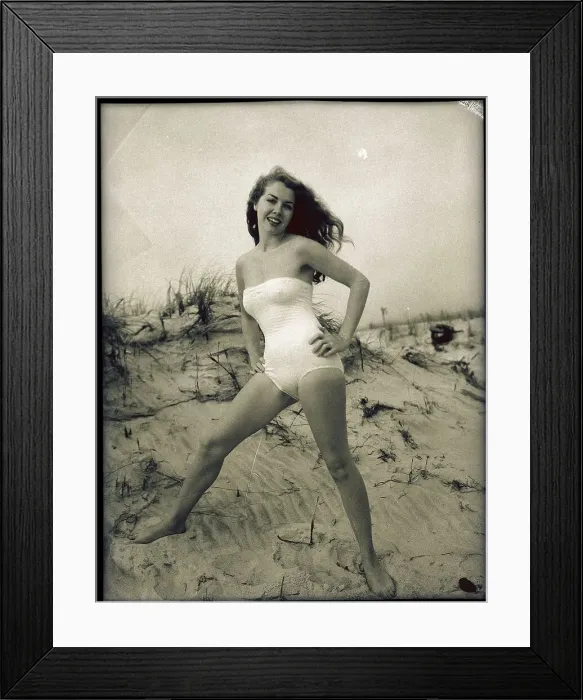 Framed Print : Woman Wearing Swimsuit Framed Print : Woman Wearing Swimsuit