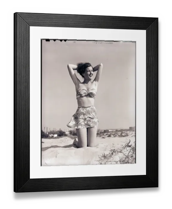 Framed Print : Woman in Swimsuit Framed Print : Woman in Swimsuit