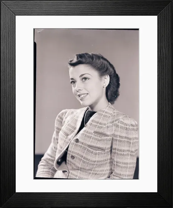 Framed Print : Woman Wearing Light Plaid Jacket Framed Print : Woman Wearing Light Plaid Jacket