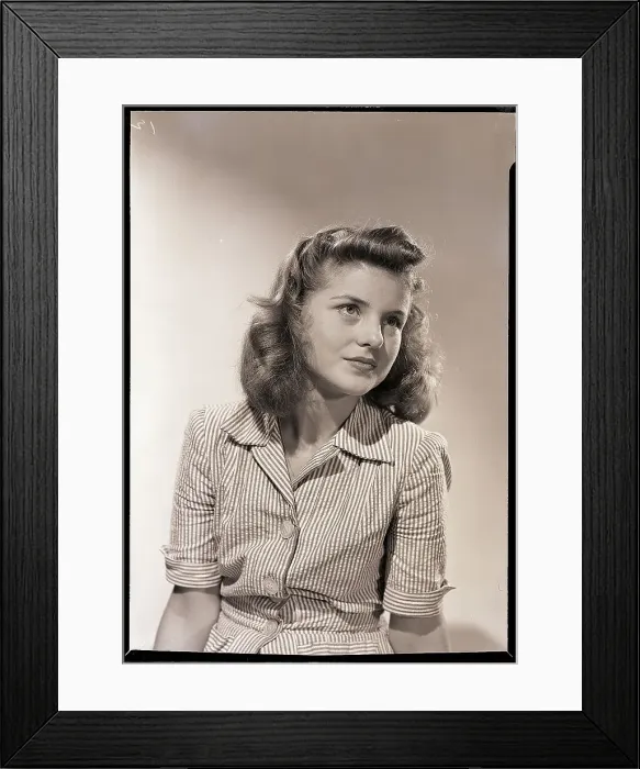 Framed Print : Woman in Striped Dress Framed Print : Woman in Striped Dress