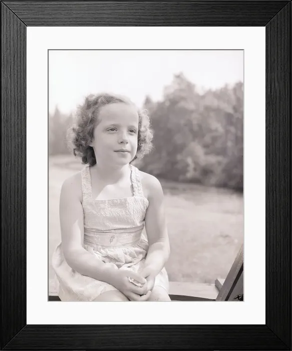 Framed Print : Girl in Dress