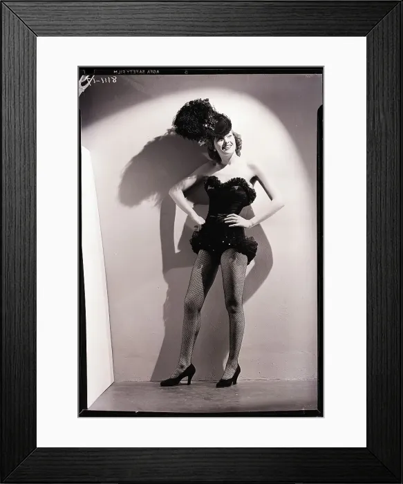 Framed Print : Woman Dressed as Showgirl Framed Print : Woman Dressed as Showgirl