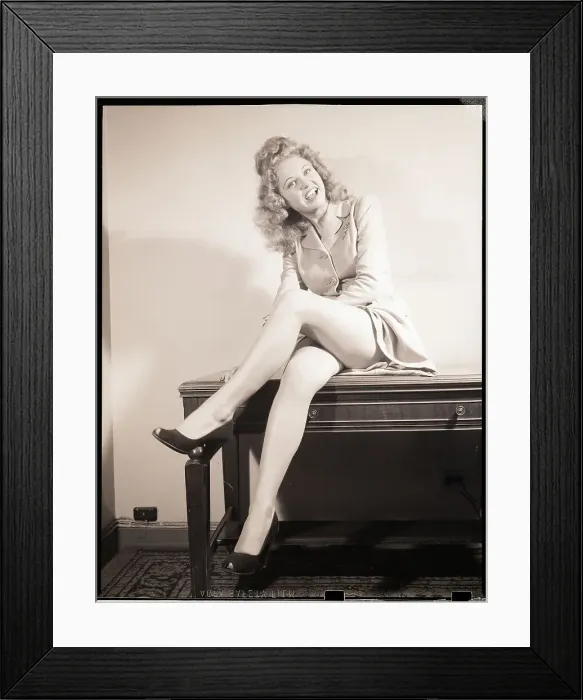 Framed Print : Woman Seated with Legs Crossed Framed Print : Woman Seated with Legs Crossed