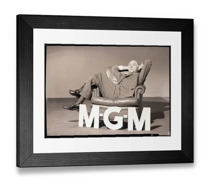 Framed Print : Man Seated in Leather Chair Framed Print : Man Seated in Leather Chair