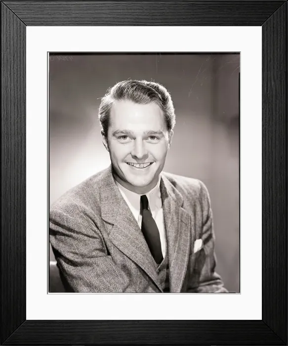 Framed Print : Smiling Man Wearing Suit Framed Print : Smiling Man Wearing Suit