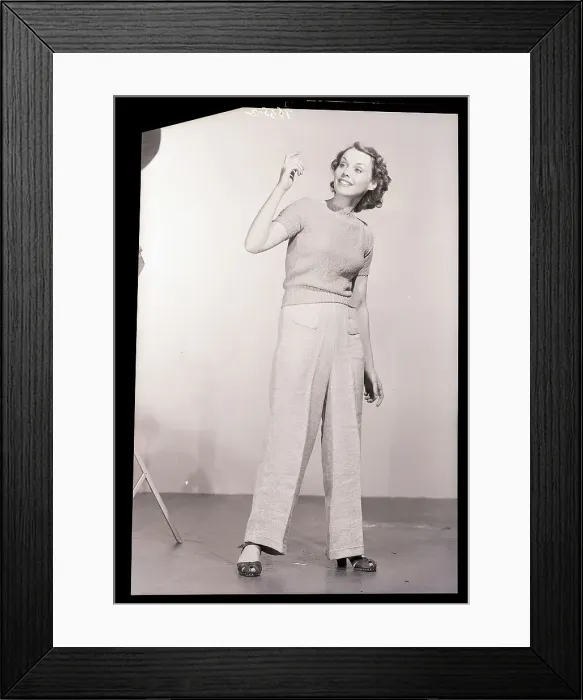Framed Print : Woman Wearing Long Trousers Framed Print : Woman Wearing Long Trousers