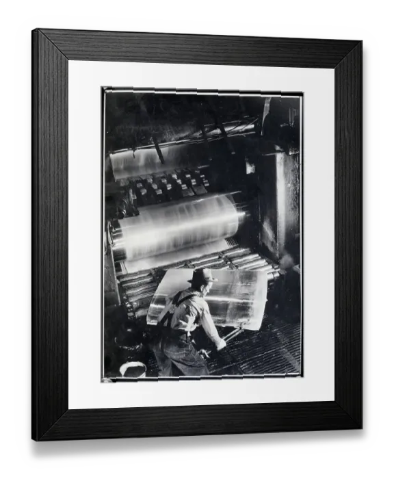 Framed Print : Rolling Sheets of Aluminum for Aircraft Framed Print : Rolling Sheets of Aluminum for Aircraft