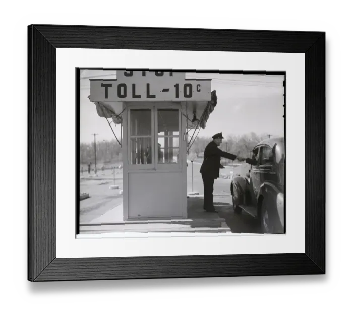Framed Print : Toolbooth on Merit Parkway Framed Print : Toolbooth on Merit Parkway
