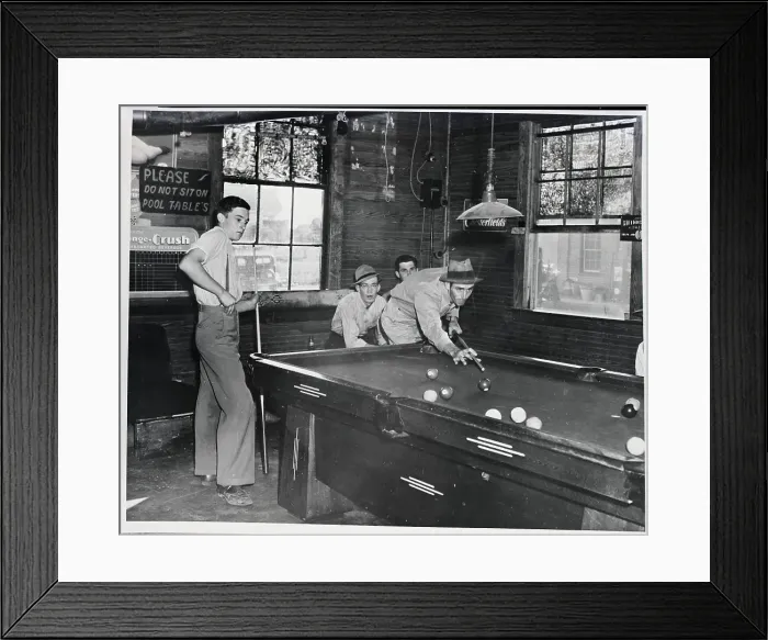 Framed Print : Small Pool Room Framed Print : Small Pool Room