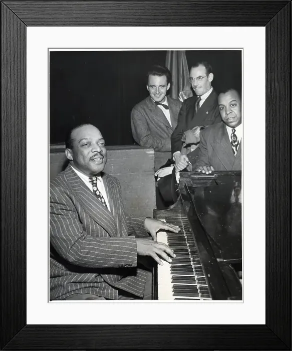 Framed Print : Count Basie Playing Piano Framed Print : Count Basie Playing Piano