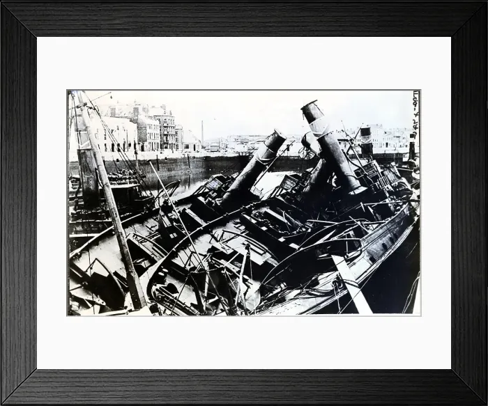 Framed Print : British Ships In Dunkerque Harbor 1940 Framed Print : British Ships In Dunkerque Harbor 1940