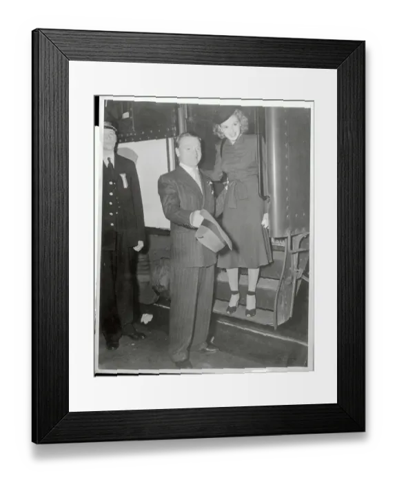 Framed Print : James Cagney Helping Judy Garland Framed Print : James Cagney Helping Judy Garland