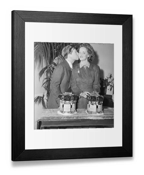 Framed Print : Mickey Rooney And Bette Davis Framed Print : Mickey Rooney And Bette Davis