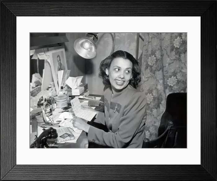 Framed Print : Lena Horne Reading Personal Note Framed Print : Lena Horne Reading Personal Note