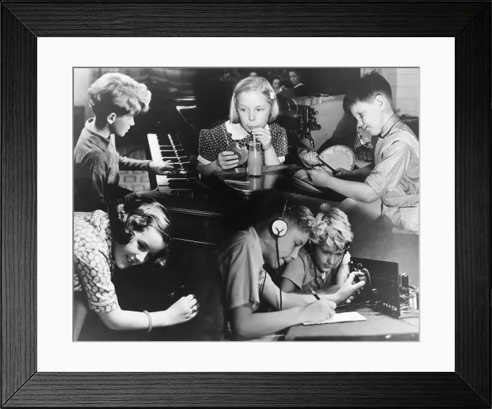 Framed Print : Montage of Children Doing Different Activities Framed Print : Montage of Children Doing Different Activities