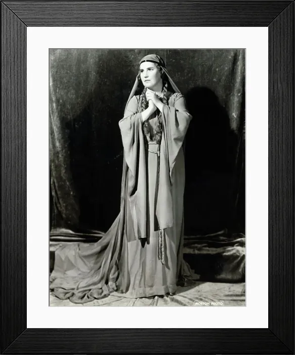 Framed Print : Portrait of Opera Singer Kirsten Flagstad