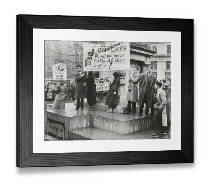 Framed Print : Citizens Protesting Framed Print : Citizens Protesting