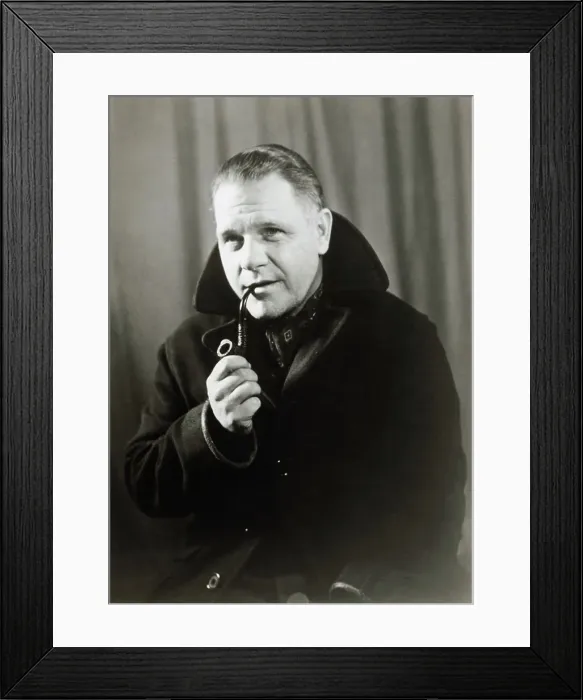 Framed Print : Lawrence Durrell Smoking a Pipe Framed Print : Lawrence Durrell Smoking a Pipe