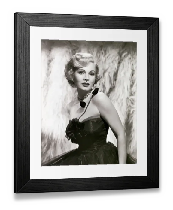 Framed Print : Actress Zsa Zsa Gabor in Formal Dress Framed Print : Actress Zsa Zsa Gabor in Formal Dress