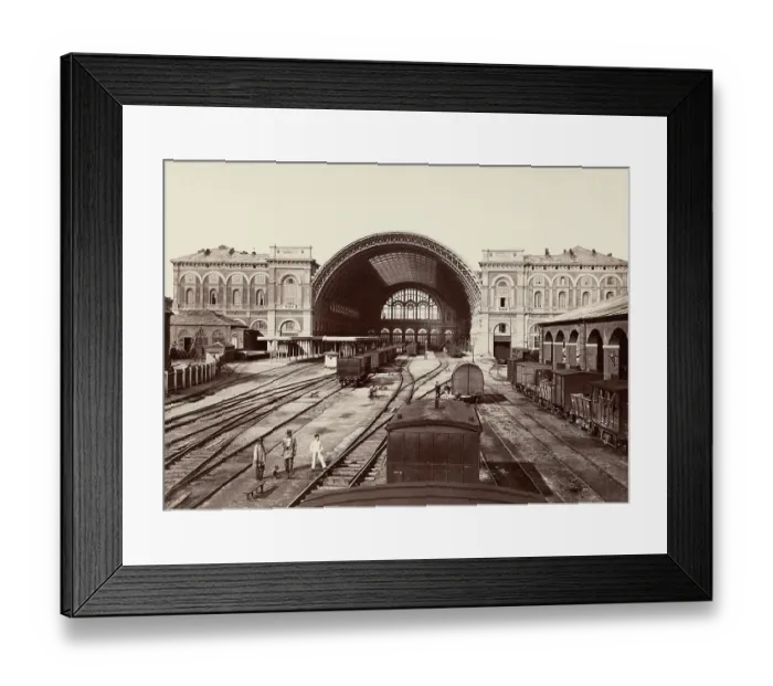 Framed Print : Train Yard of Early Torino Framed Print : Train Yard of Early Torino