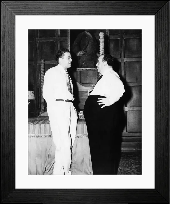 Framed Print : David Selznick with Alfred Hitchcock Framed Print : David Selznick with Alfred Hitchcock