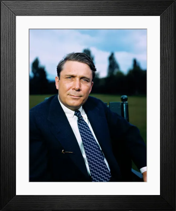 Framed Print : Portrait of Wendell Lewis Willkie Sitting by Wall
