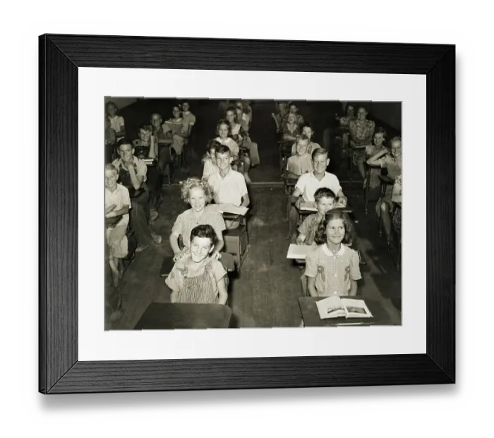 Framed Print : Students Seated in a Classroom Framed Print : Students Seated in a Classroom