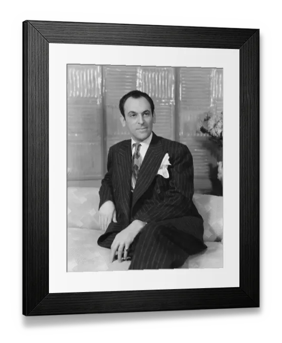 Framed Print : Portrait of Moss Hart Framed Print : Portrait of Moss Hart