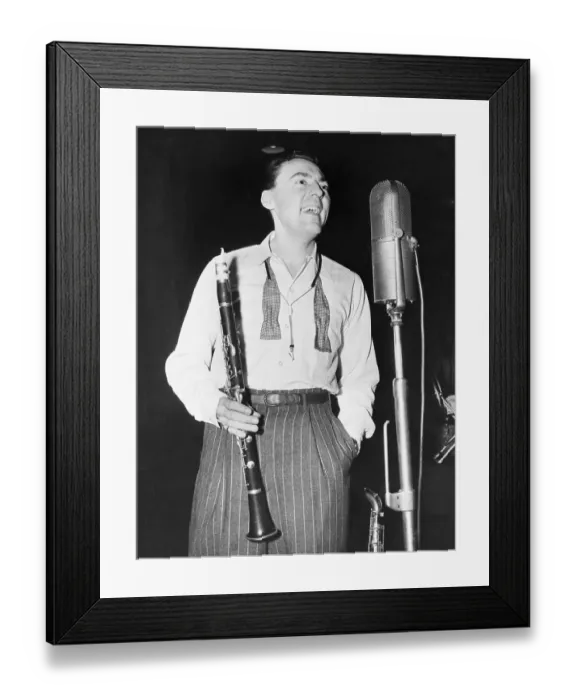 Framed Print : Woody Herman at Recording Session Framed Print : Woody Herman at Recording Session