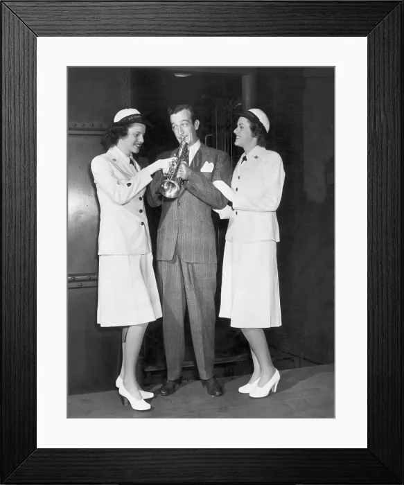 Framed Print : Harry James with Coast Guard Cadets Framed Print : Harry James with Coast Guard Cadets