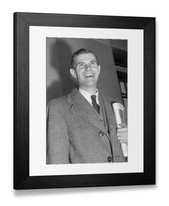 Framed Print : Communist Espionage Defendant Alger Hiss Framed Print : Communist Espionage Defendant Alger Hiss