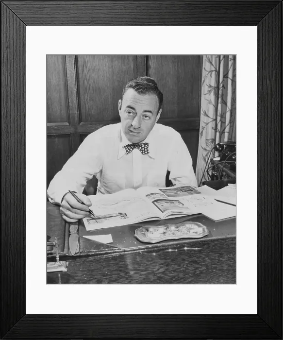 Framed Print : Architect William J. Levitt at His Desk Framed Print : Architect William J. Levitt at His Desk