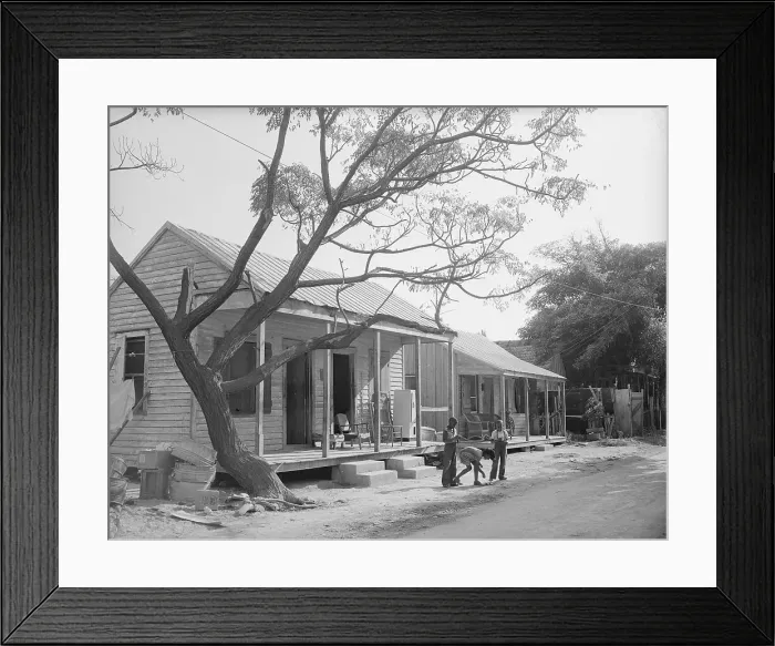 Framed Print : African American Home in Key West Framed Print : African American Home in Key West