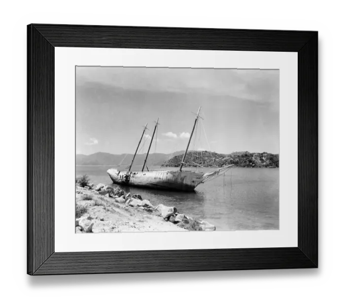 Framed Print : Ship near Shore in Acapulco Framed Print : Ship near Shore in Acapulco