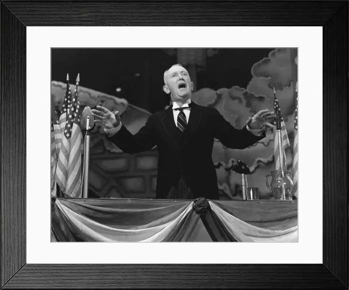 Framed Print : George Cohan in Patriotic Role Onstage Framed Print : George Cohan in Patriotic Role Onstage
