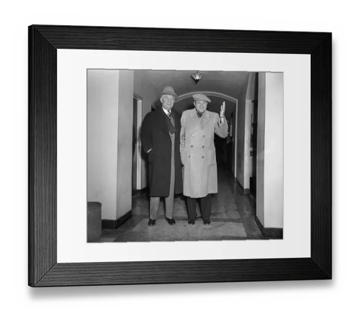 Framed Print : Babe Ruth and Friend Acknowledging Camera
