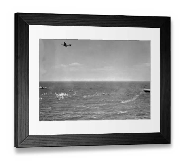 Framed Print : Airplanes over Straits of Sicily Framed Print : Airplanes over Straits of Sicily