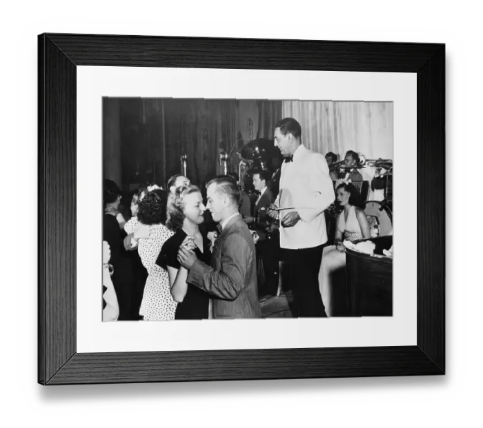 Framed Print : Couples Dancing to Guy Lombardo Orchestra Framed Print : Couples Dancing to Guy Lombardo Orchestra