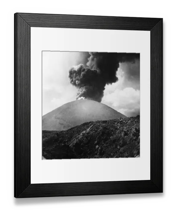 Framed Print : Paricutin Volcano Erupting Framed Print : Paricutin Volcano Erupting