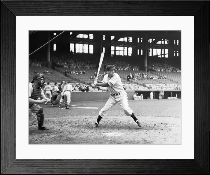 Framed Print : Lou Boudreau at Bat Framed Print : Lou Boudreau at Bat