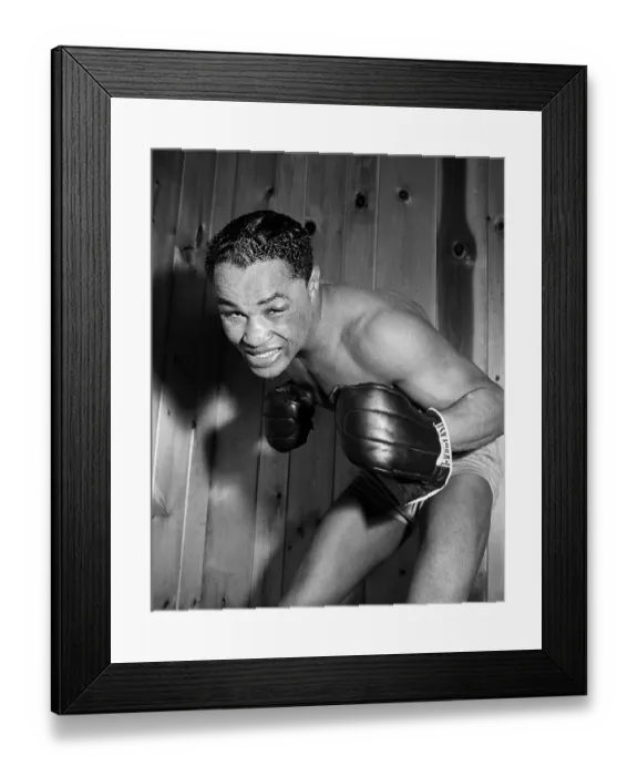 Framed Print : Henry Armstrong in Fighting Pose