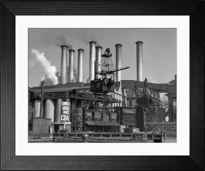 Framed Print : Coal-Fired Power Plant Framed Print : Coal-Fired Power Plant
