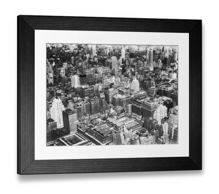Framed Print : Aerial View of Manhattan Framed Print : Aerial View of Manhattan