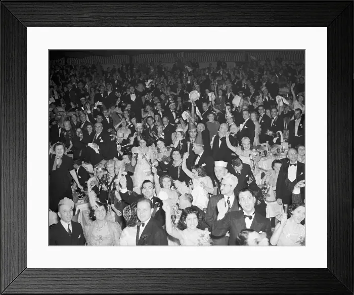 Framed Print : New Years Party at French Casino Framed Print : New Years Party at French Casino
