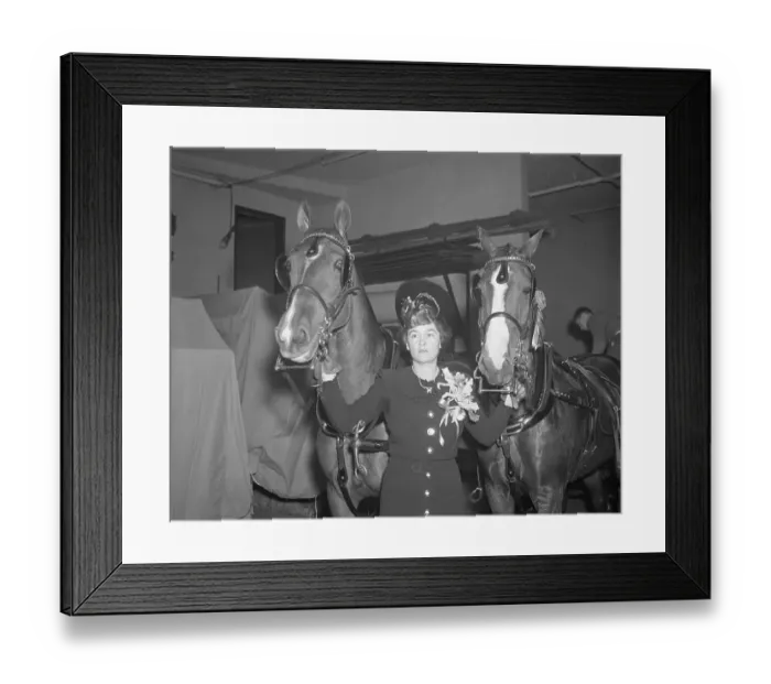 Framed Print : Miss Moffett at the Horse Show Framed Print : Miss Moffett at the Horse Show