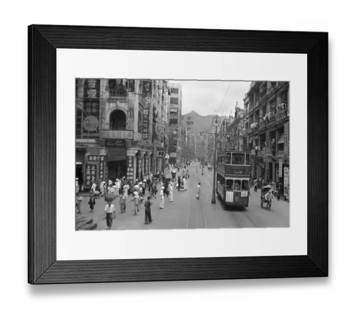 Framed Print : Hong Kong Street Scene Framed Print : Hong Kong Street Scene