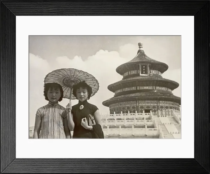 Framed Print : Two Chinese Women Visit Temple of Heaven Framed Print : Two Chinese Women Visit Temple of Heaven