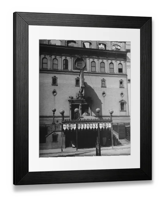 Framed Print : Exterior of Early Belasco Theater Framed Print : Exterior of Early Belasco Theater