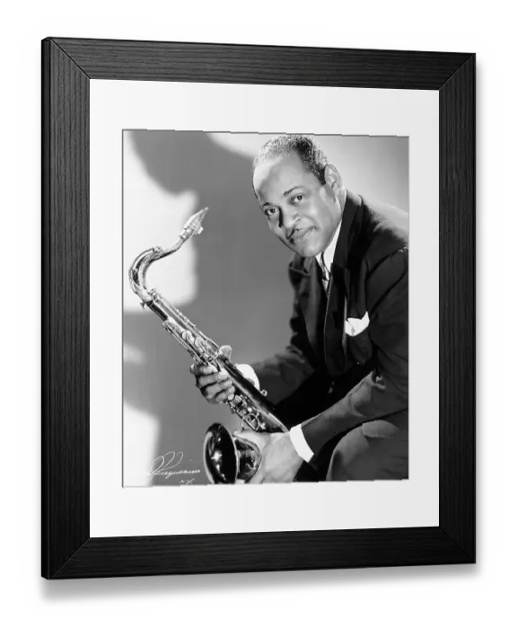 Framed Print : Coleman Hawkins Holding Saxophone Framed Print : Coleman Hawkins Holding Saxophone